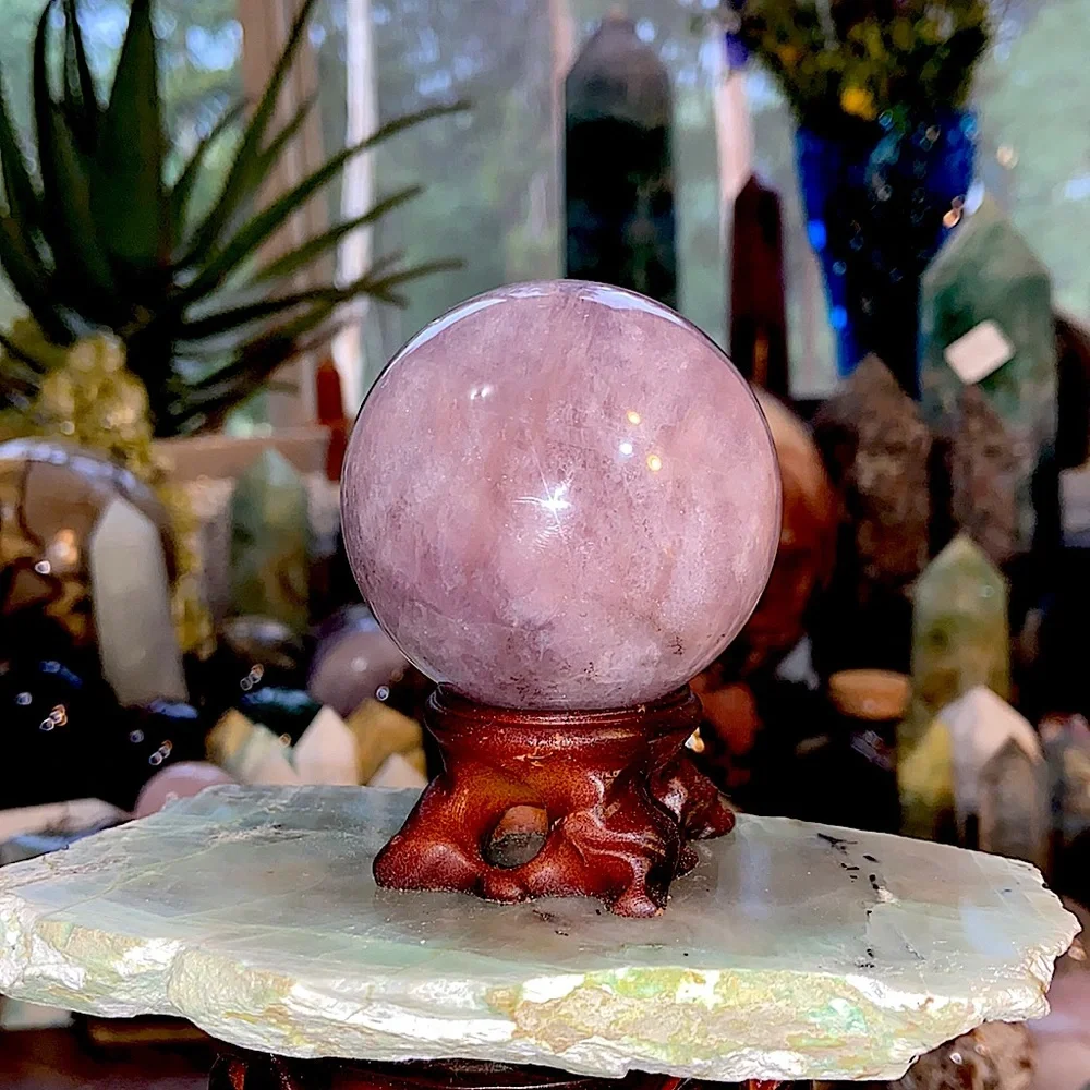 🔥SALE🔥 Purple Fluorite Crystal Sphere With Sparkles! Watch The Video! - Picture 5 of 7